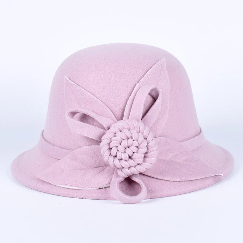 Zyrana Elegant Wool Fedora Hat