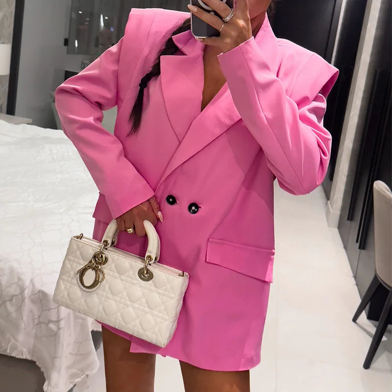 Zyrana Elegant Double-Breasted Blazer