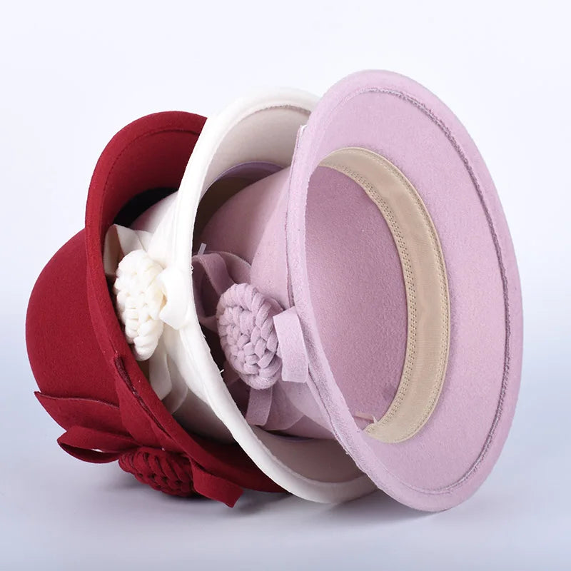 Zyrana Elegant Wool Fedora Hat
