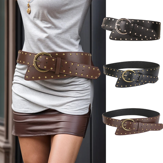 Zyrana Bronze Stud Waist Belt