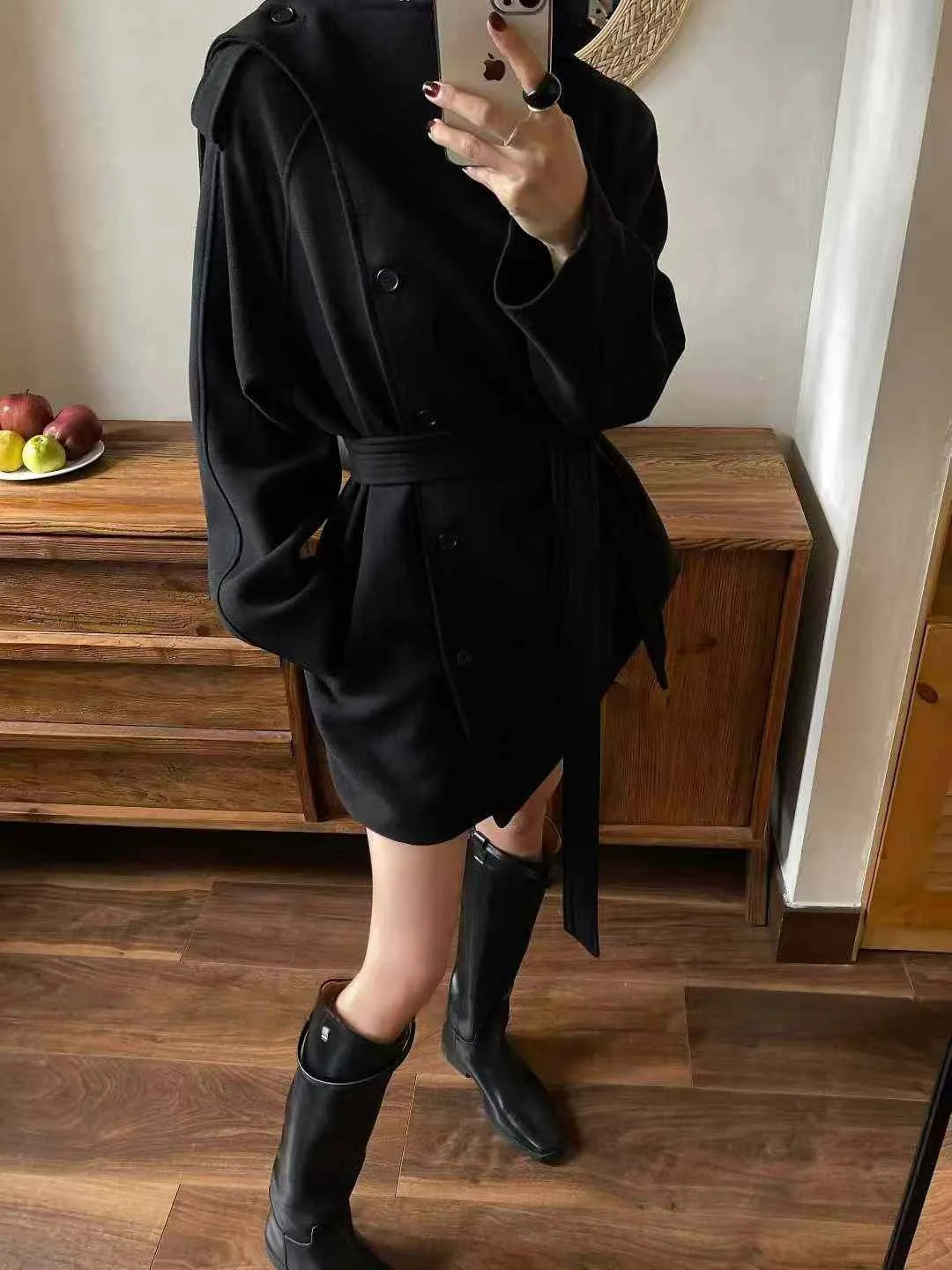 Zyrana Belted Trench Coat