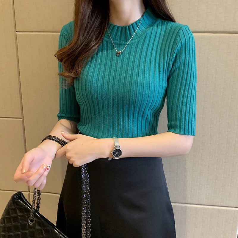 Zyrana Summer Knit Blouse