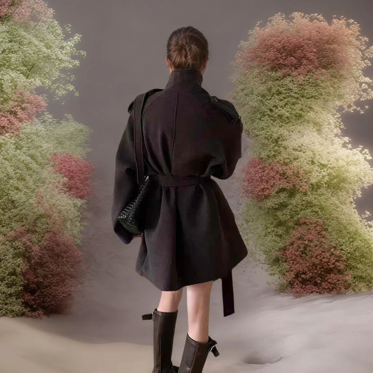 Zyrana Belted Trench Coat