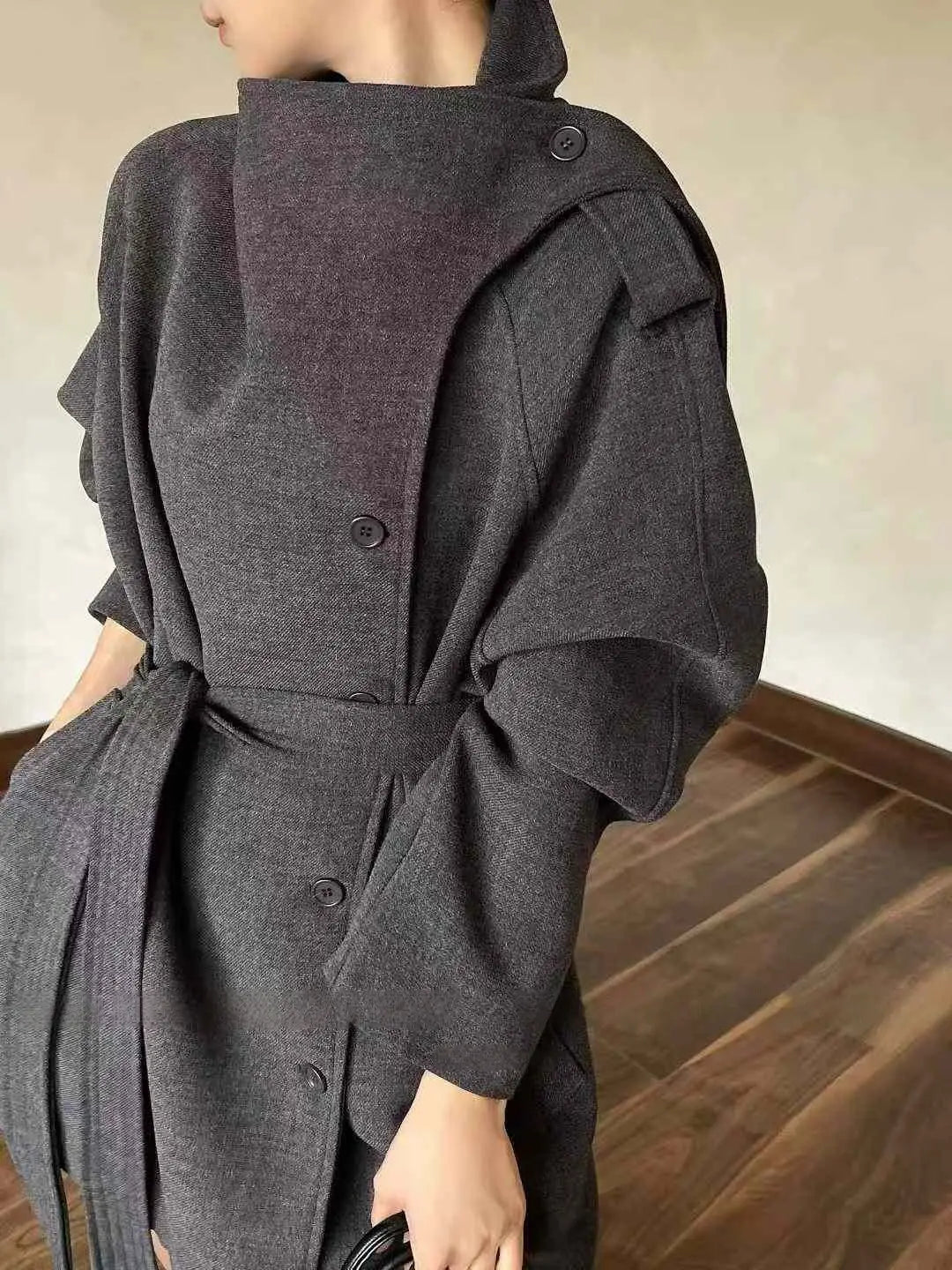 Zyrana Belted Trench Coat