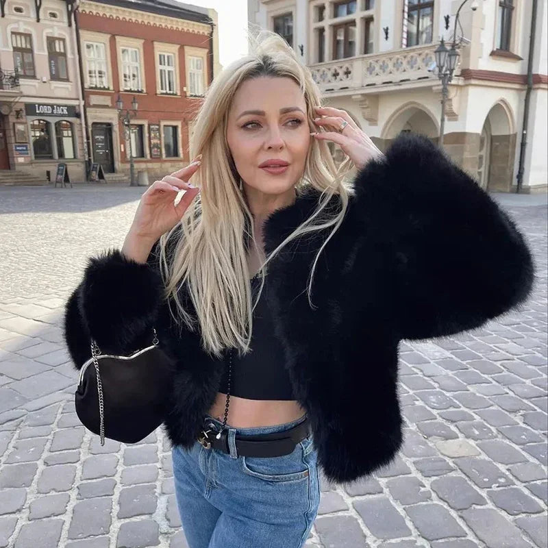 Zyrana Furry Long Coat