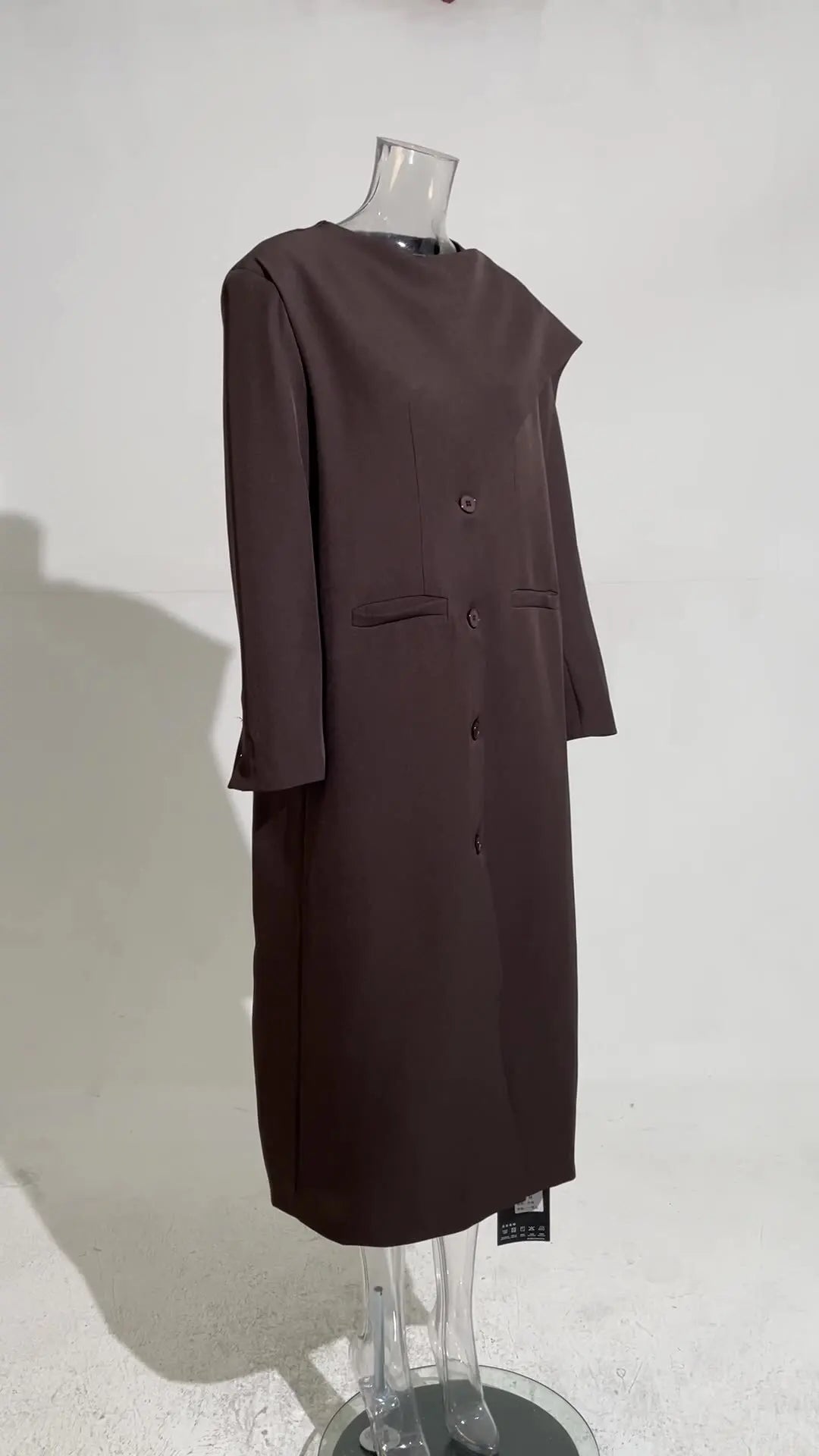 Zyrana Scarf Collar Trench Coat