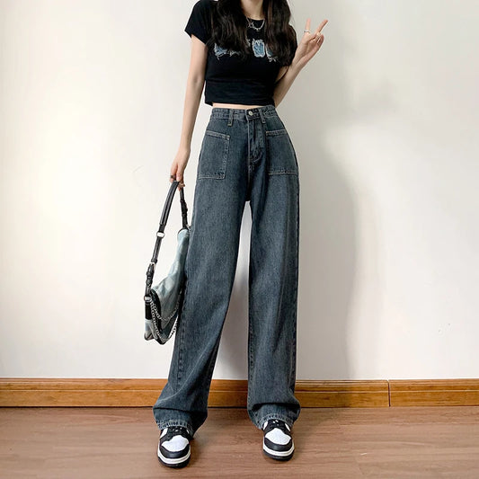 Zyrana High-Waist Wide-Leg Casual Pants