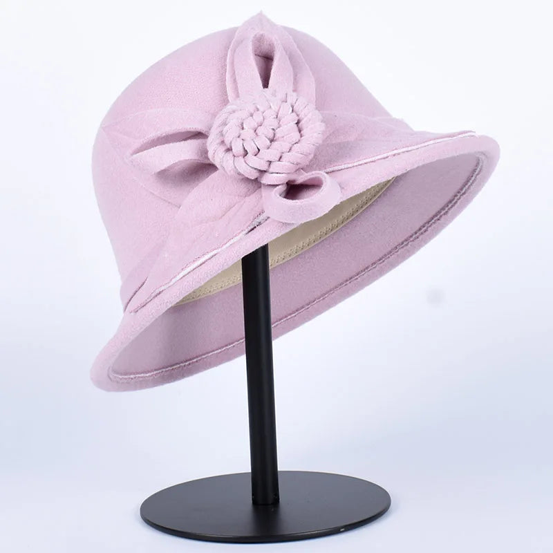 Zyrana Elegant Wool Fedora Hat
