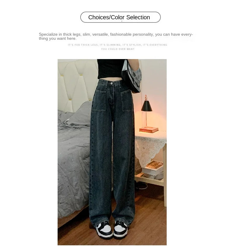 Zyrana High-Waist Wide-Leg Casual Pants