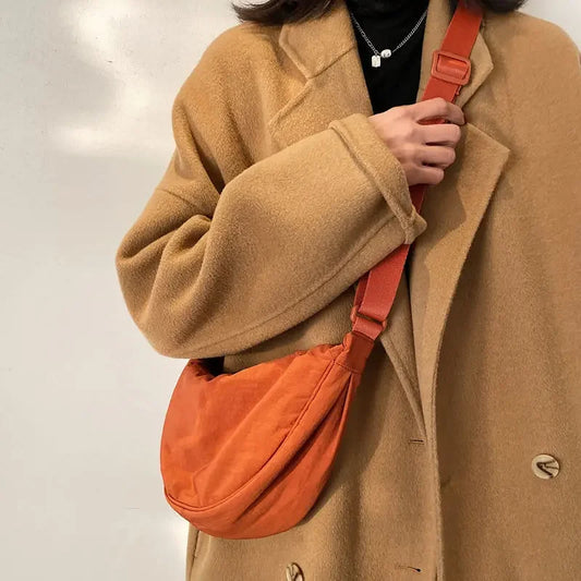 Zyrana Small Nylon Messenger Bag