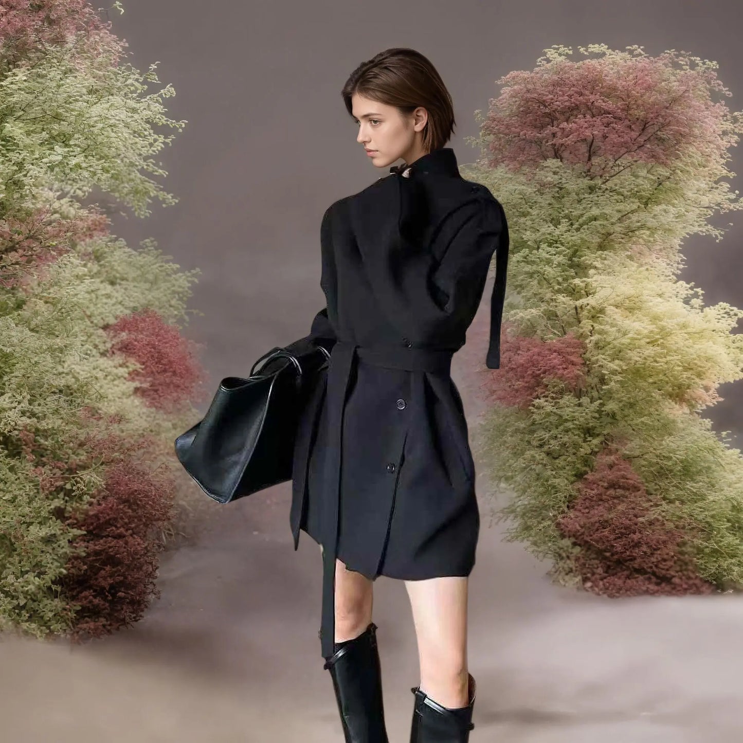 Zyrana Belted Trench Coat