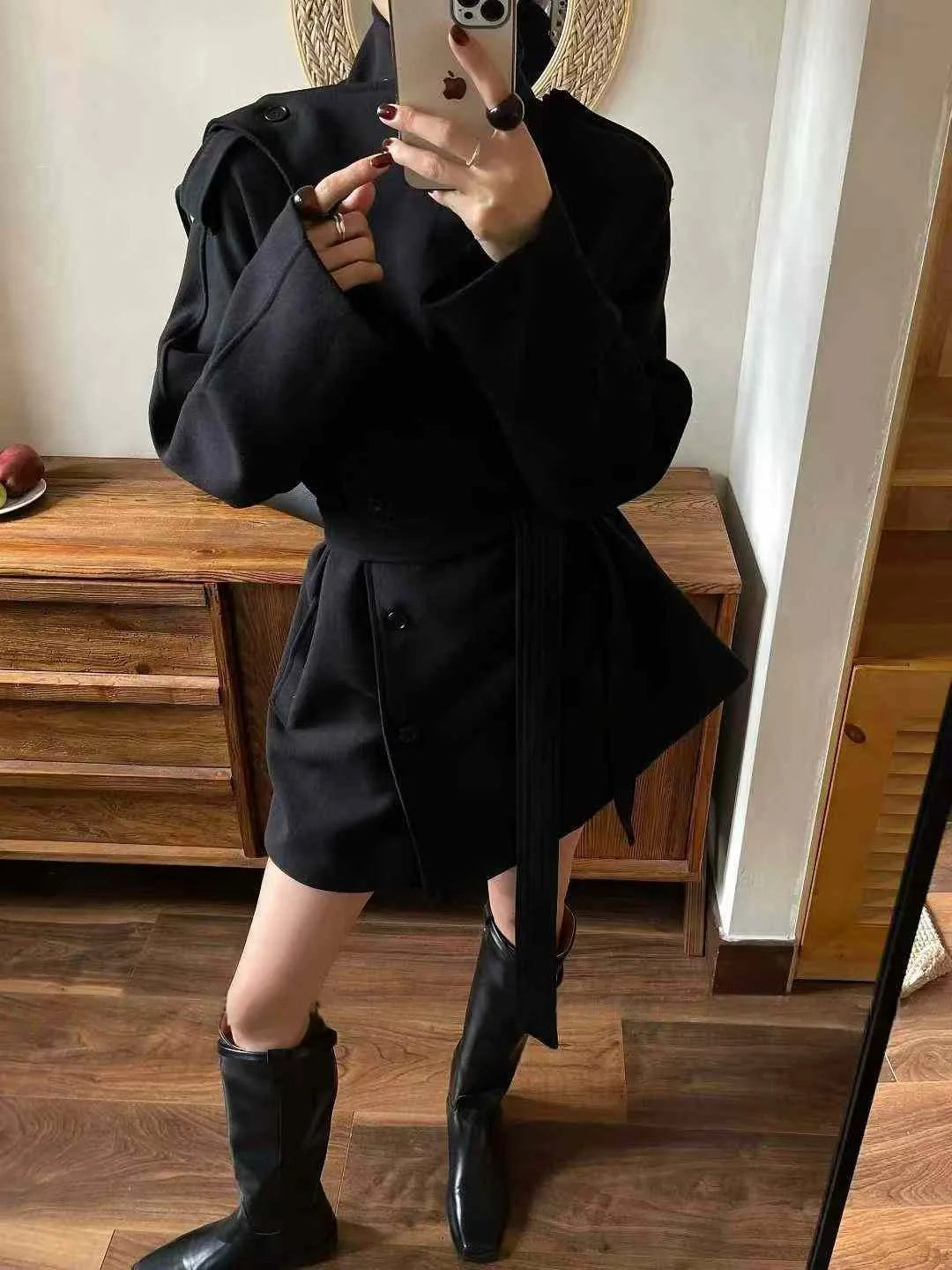 Zyrana Belted Trench Coat
