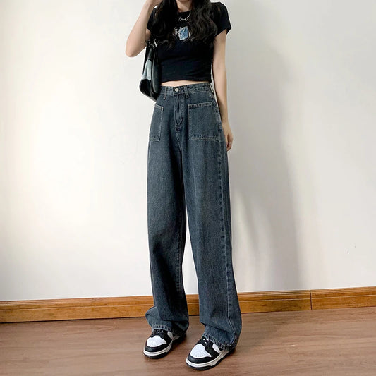 Zyrana High-Waist Wide-Leg Casual Pants