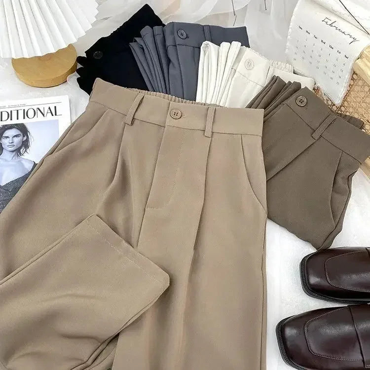 Zyrana Aria High-Waist Tailored Pants