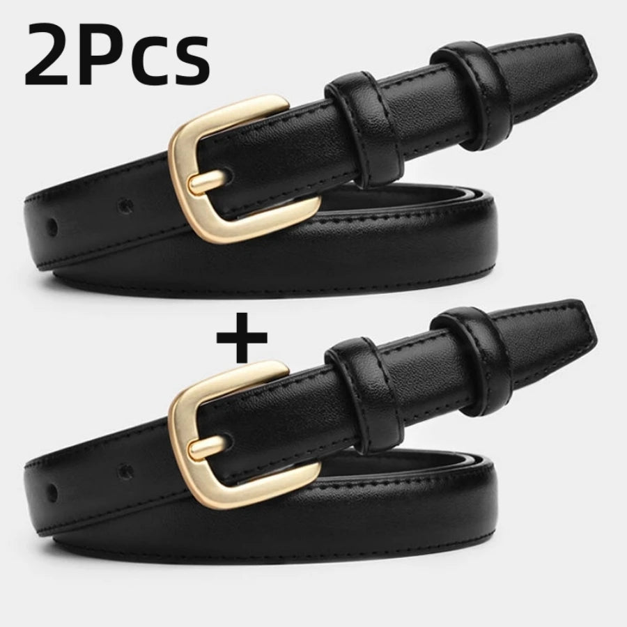 Zyrana Double Loop Casual Belt (2-Pack)