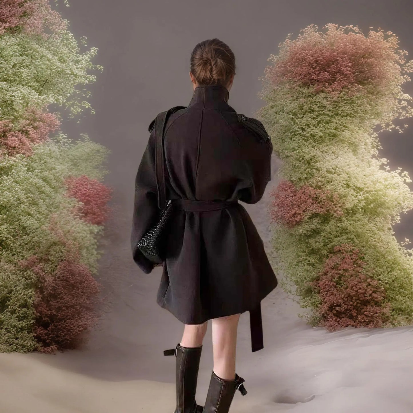 Zyrana Belted Trench Coat