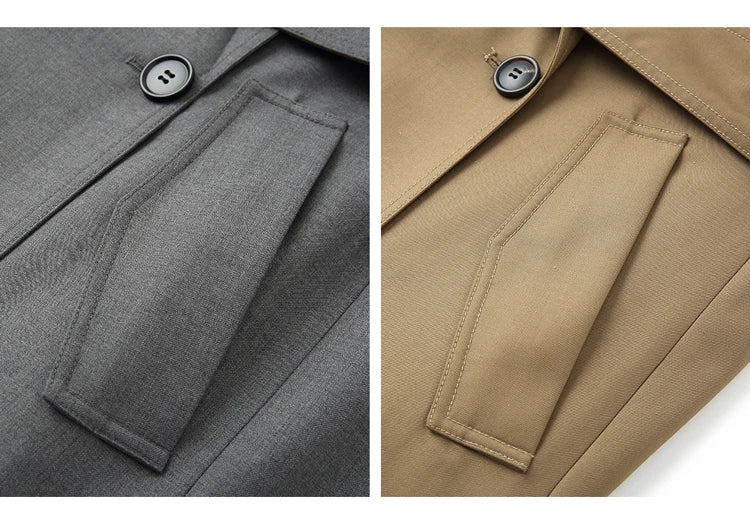 Zyrana Oversized Double-Breasted Trench Coat