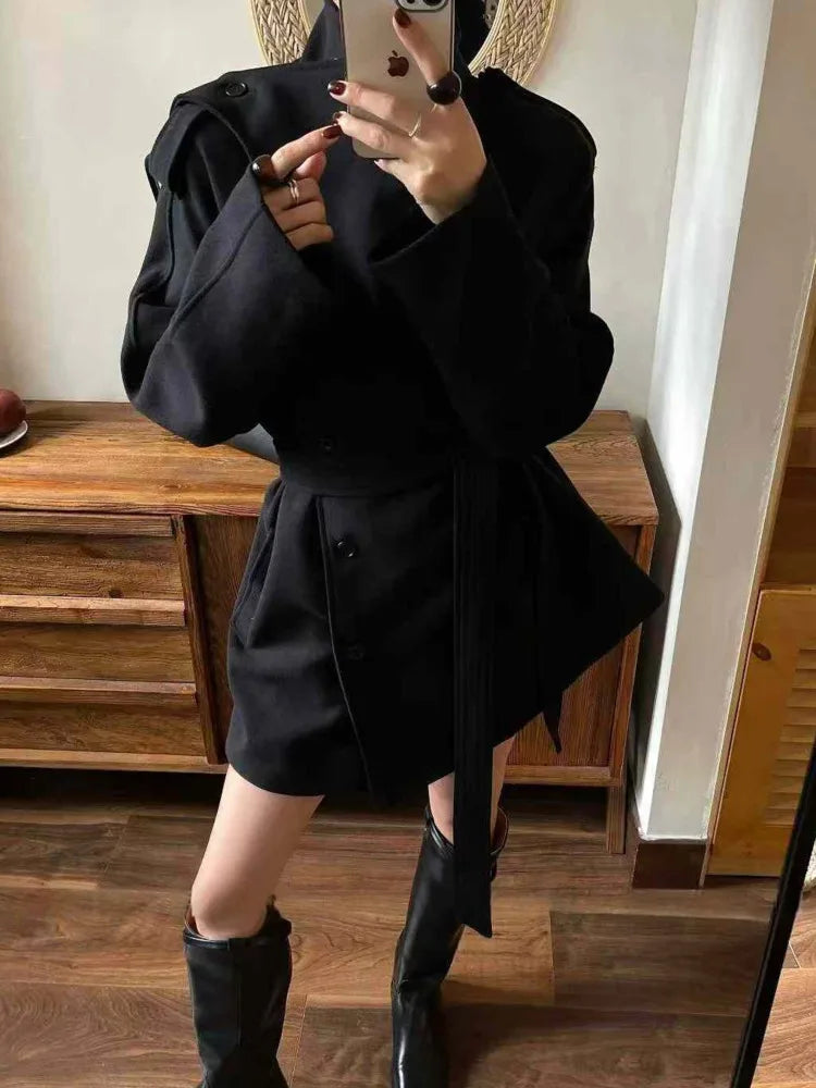 Zyrana Belted Trench Coat
