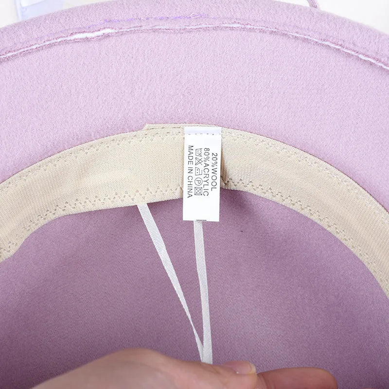 Zyrana Elegant Wool Fedora Hat