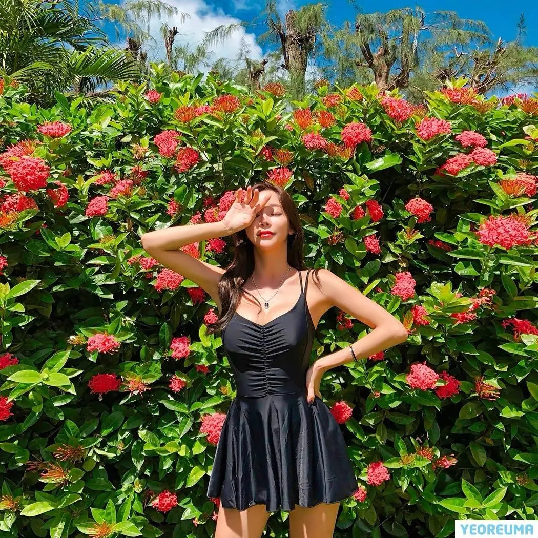 One-Piece Boxer Swim Dress