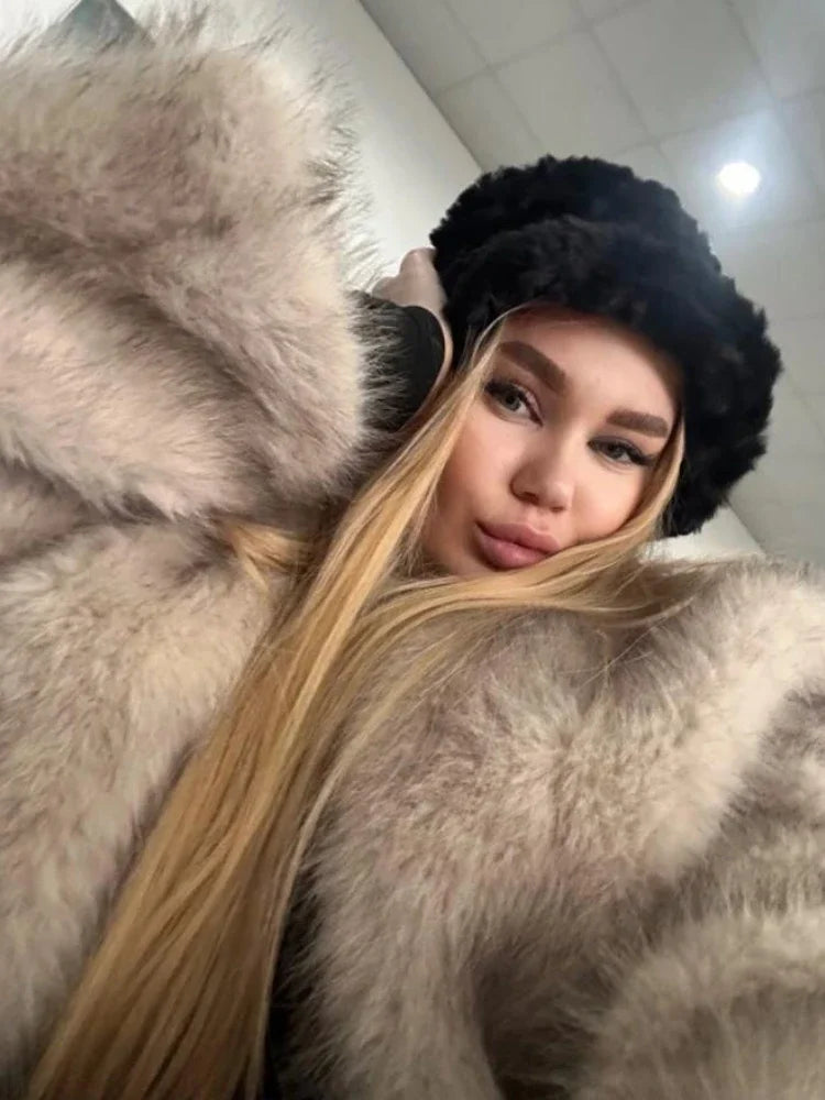 Zyrana Furry Long Coat