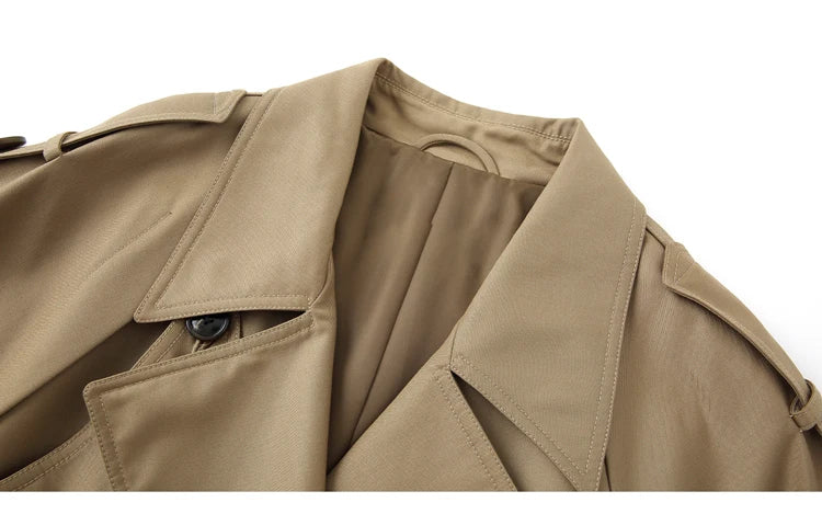 Zyrana Oversized Double-Breasted Trench Coat