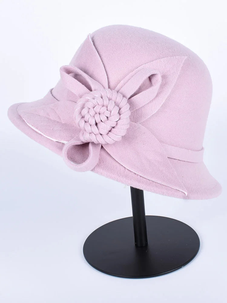 Zyrana Elegant Wool Fedora Hat