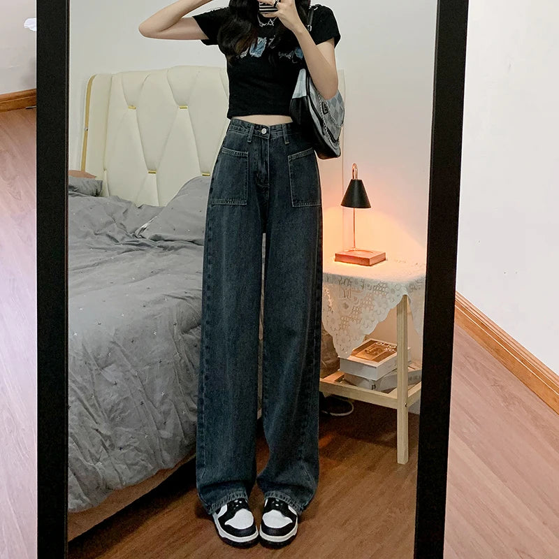 Zyrana High-Waist Wide-Leg Casual Pants
