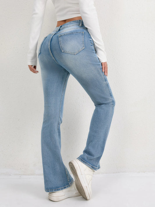 Zyrana High-Waist Micro Flare Jeans