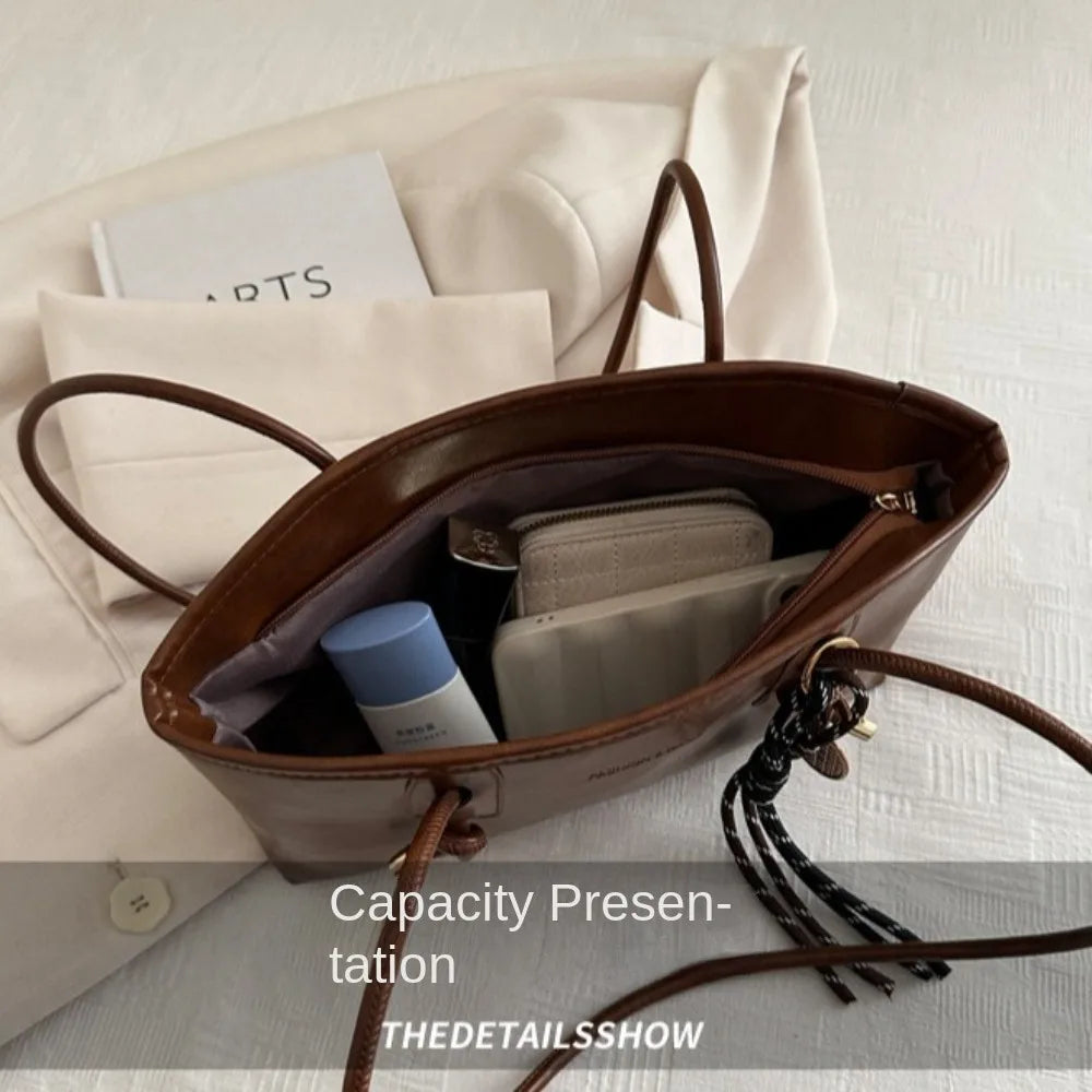Zyrana Élodie PU Leather Tote Bag